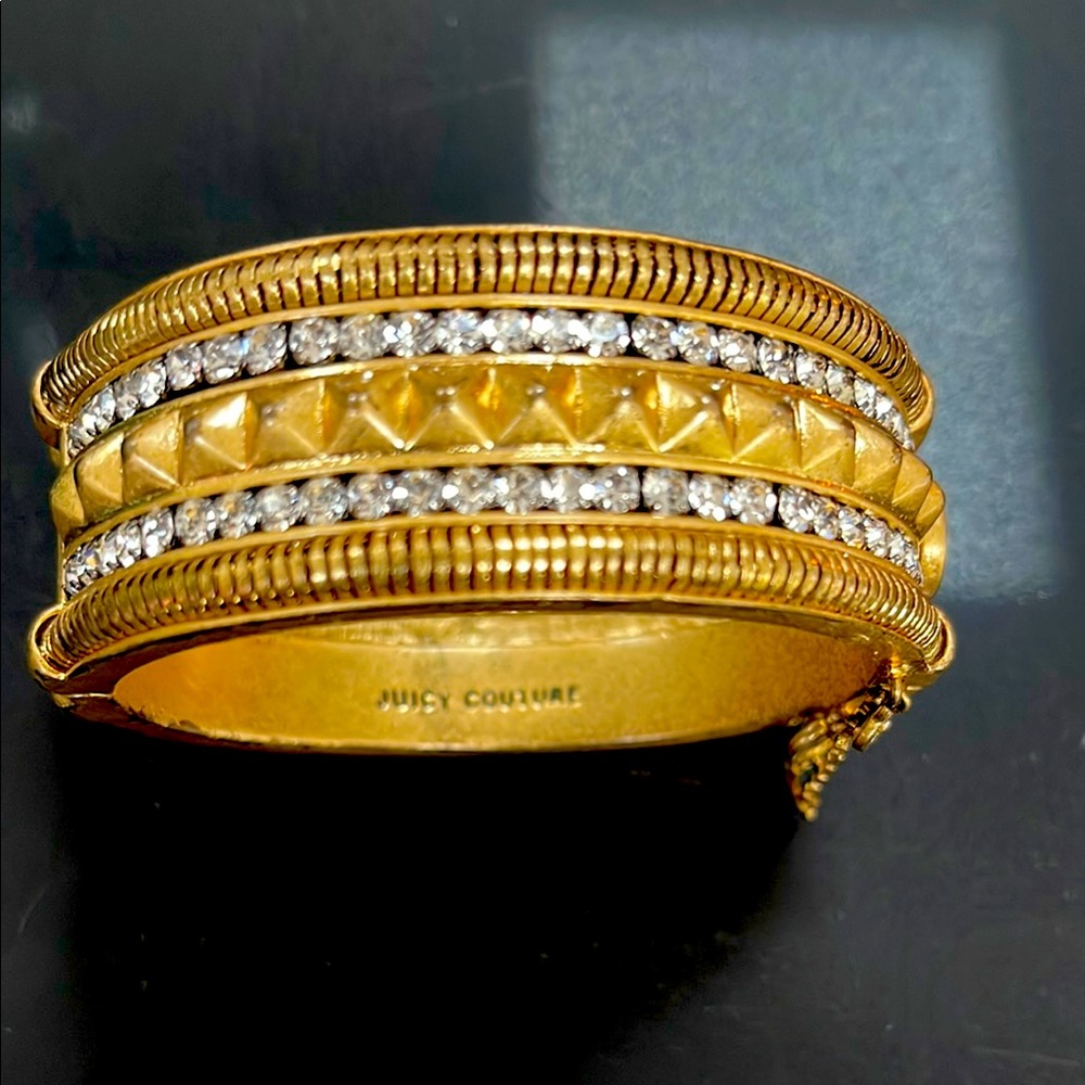 Juicy Couture Gold and Silver Intricate Bangle Bracelet